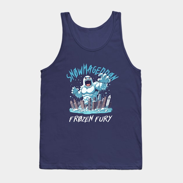 Snowmageddon Frozen Fury Tank Top by TeeHeeFun